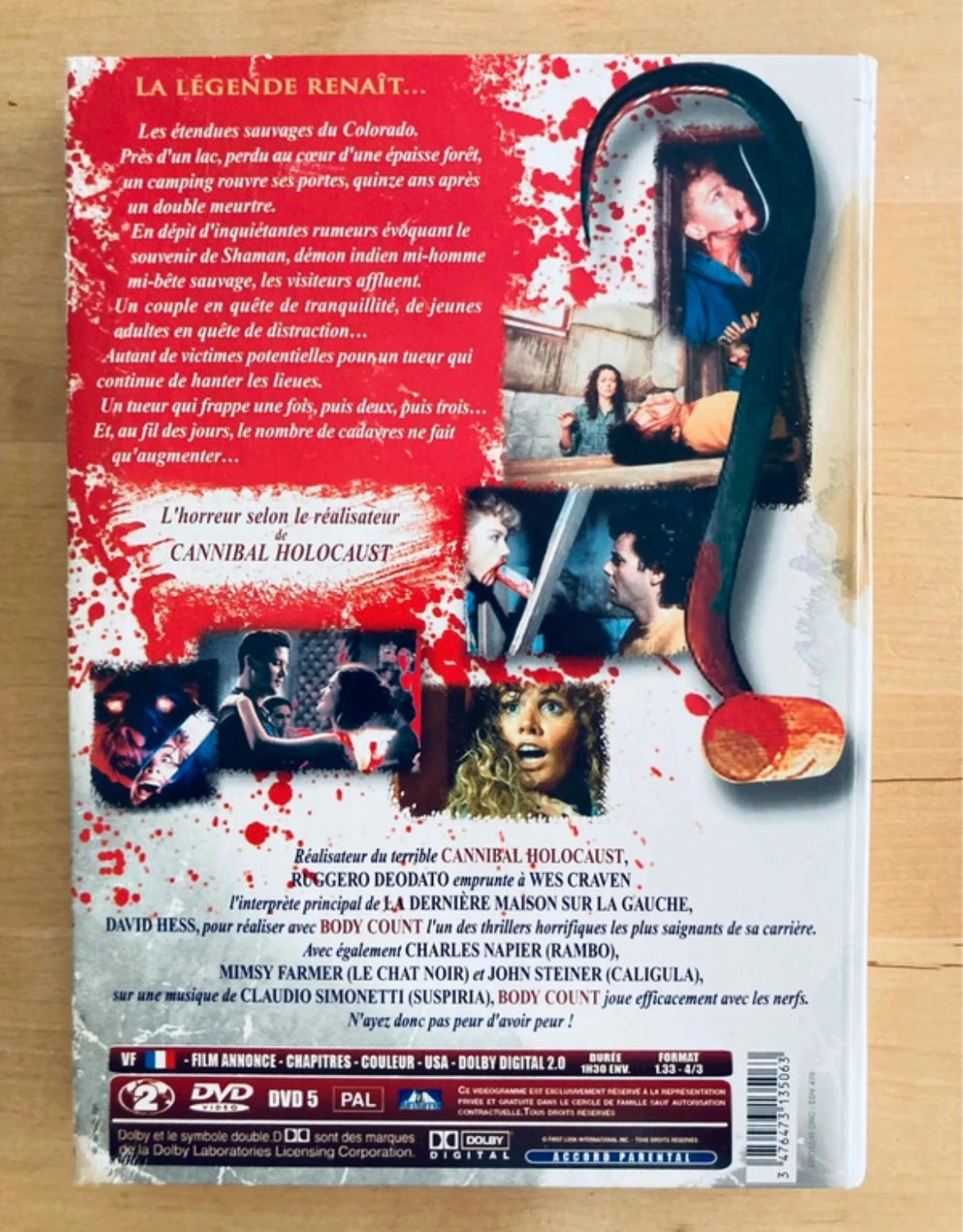 DVD Body Count de Ruggero Deodato. – photo 2